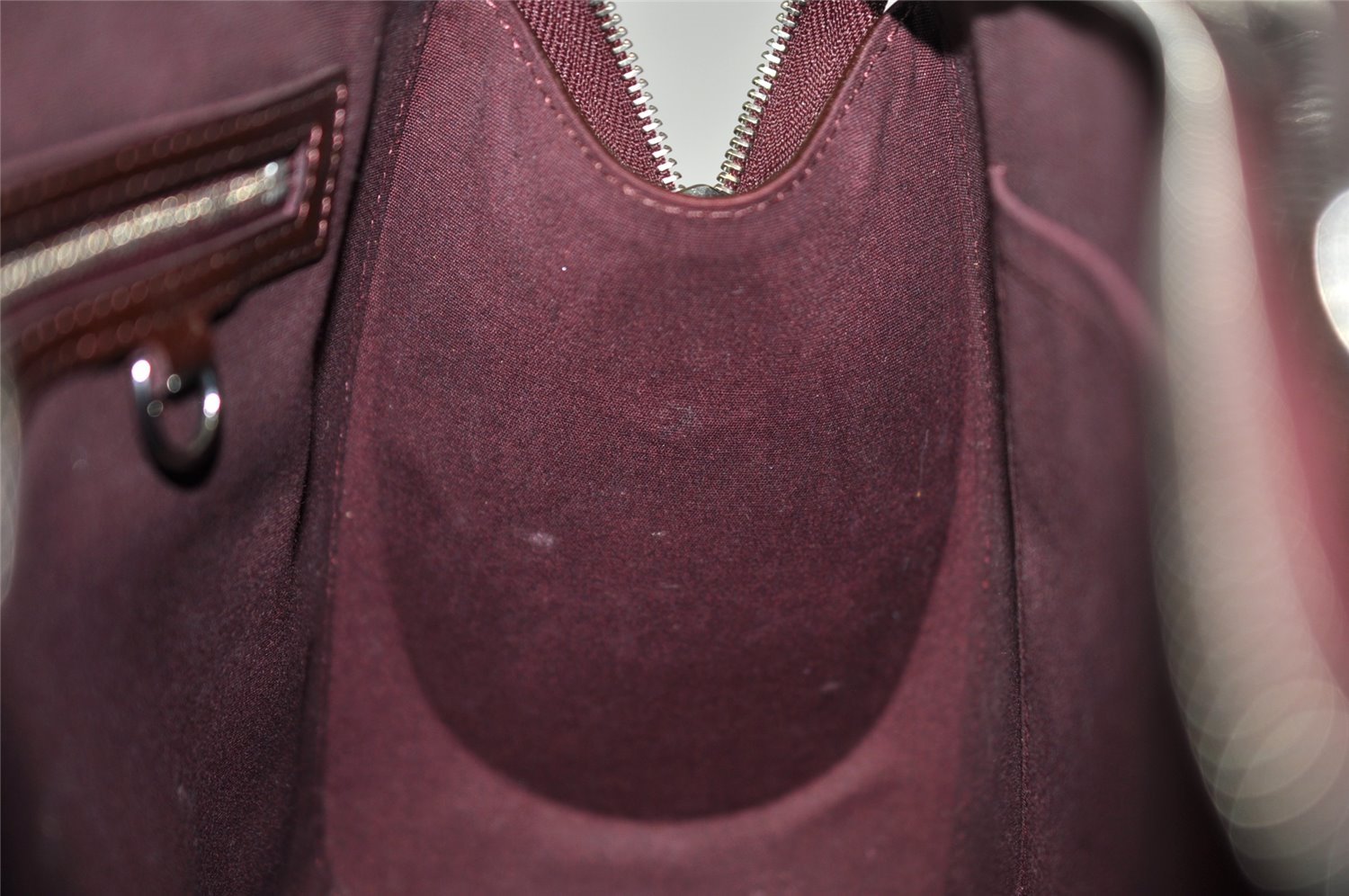 Authentic Louis Vuitton Epi Electric Brea MM 2Way Hand Bag M40485 Wine Red 5164K