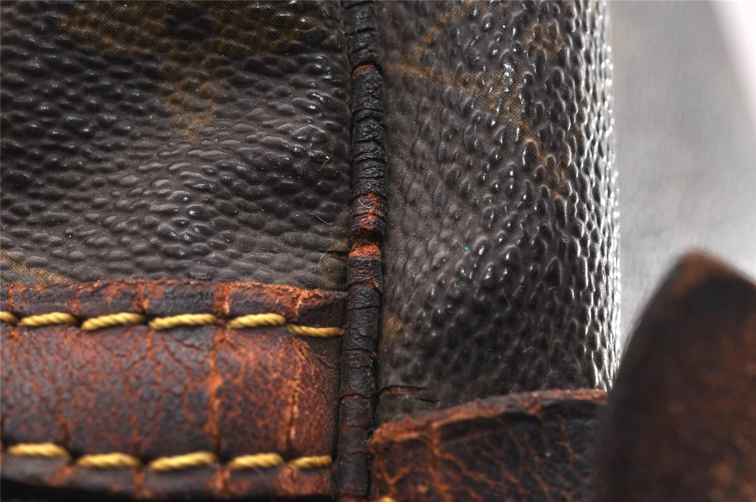 Authentic Louis Vuitton Monogram Sac Souple 45 Hand Boston Bag M41624 Junk 5165I