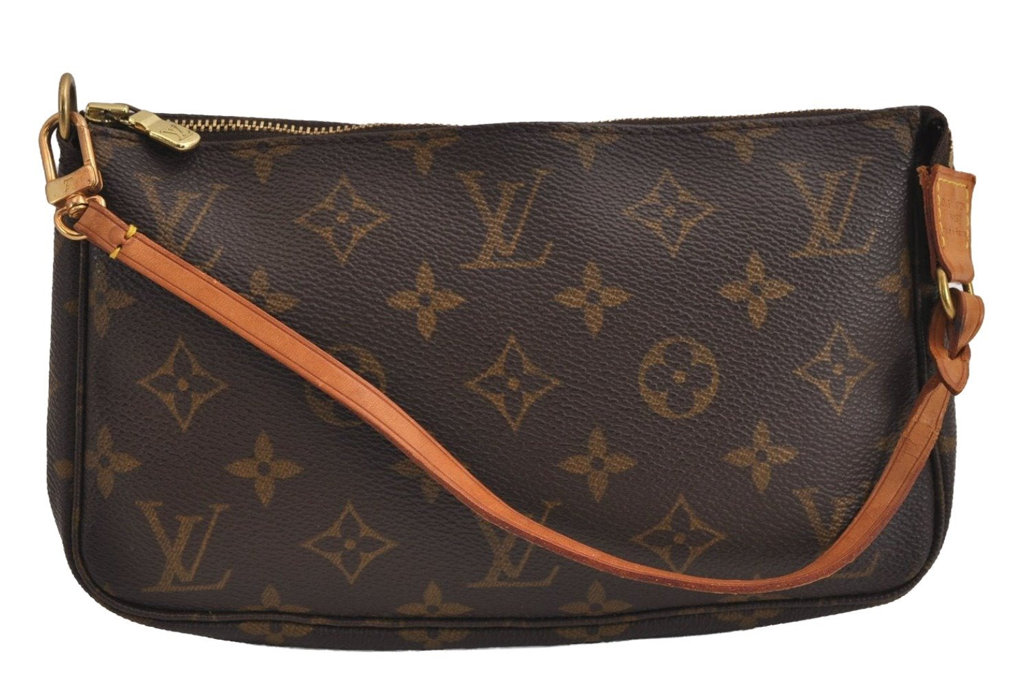 Authentic Louis Vuitton Monogram Pochette Accessoires Pouch M51980 LV 5165J