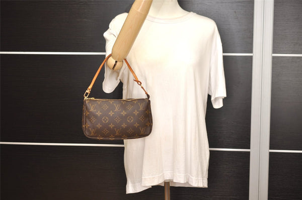 Authentic Louis Vuitton Monogram Pochette Accessoires Pouch M51980 LV 5165J