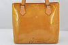 Authentic Louis Vuitton Vernis Houston Shoulder Hand Bag Yellow M91004 LV 5165K