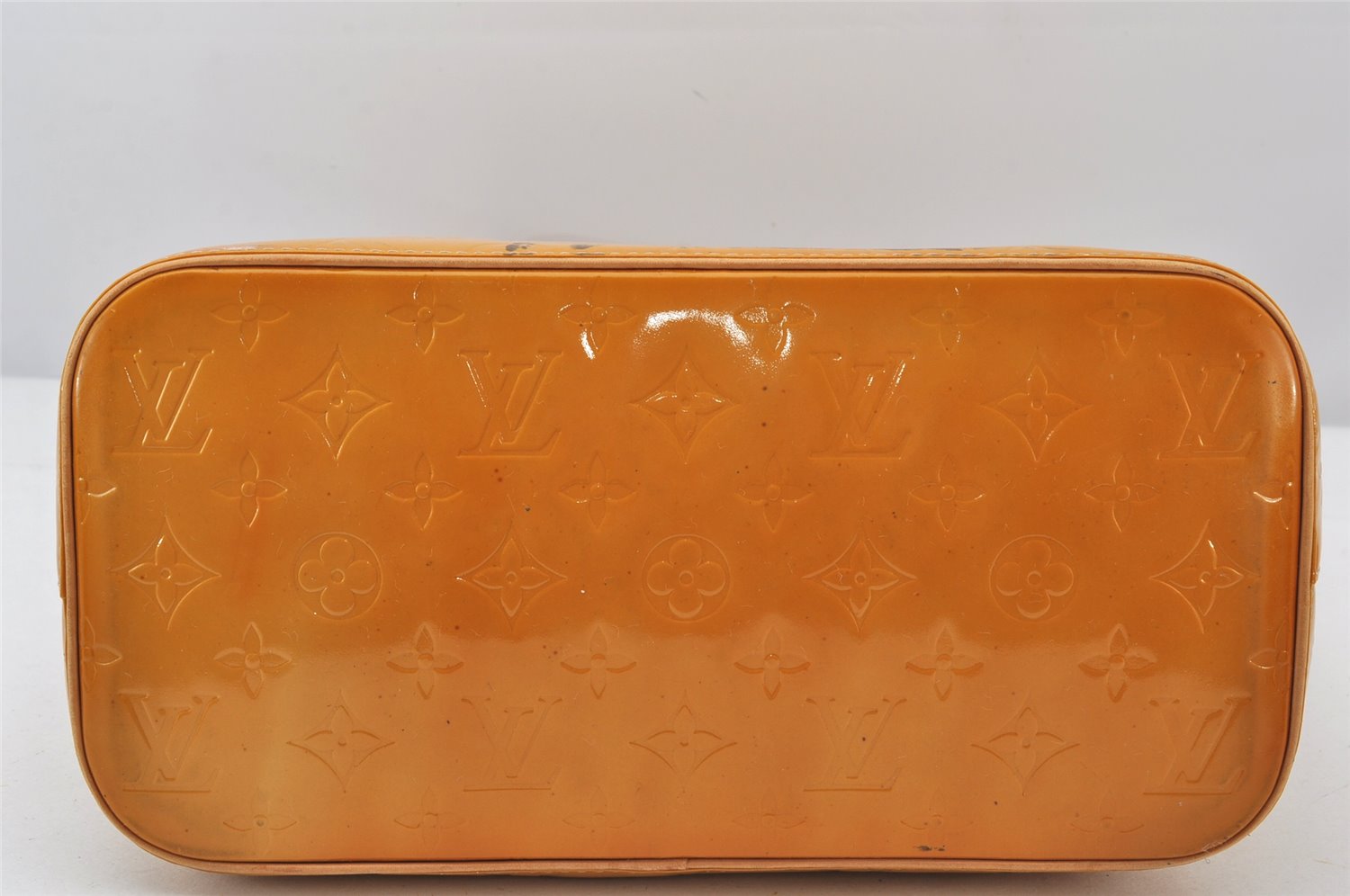 Authentic Louis Vuitton Vernis Houston Shoulder Hand Bag Yellow M91004 LV 5165K