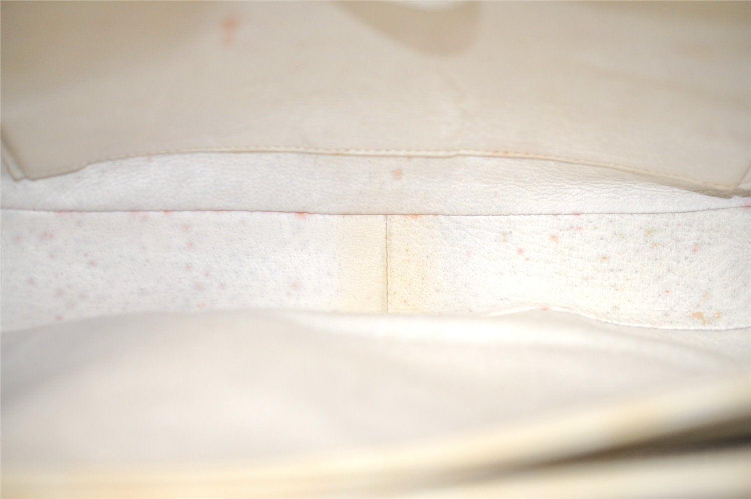 Authentic GUCCI Vintage Horsebit Shoulder Hand Bag Purse Leather White 5166I