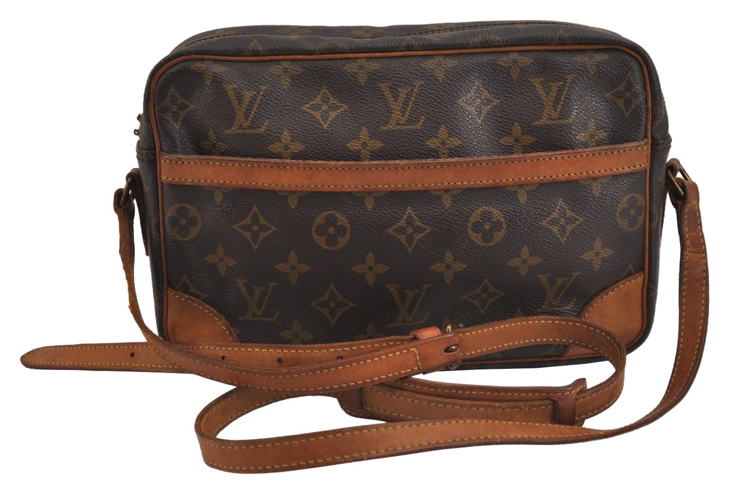 Authentic Louis Vuitton Monogram Trocadero 27 Shoulder Bag M51274 Junk 5166J