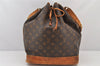 Authentic Louis Vuitton Monogram Noe Shoulder Drawstring Bag M42224 LV 5166K