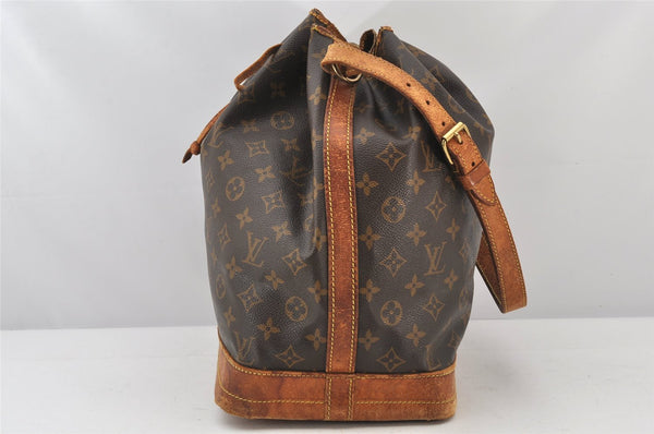 Authentic Louis Vuitton Monogram Noe Shoulder Drawstring Bag M42224 LV 5166K