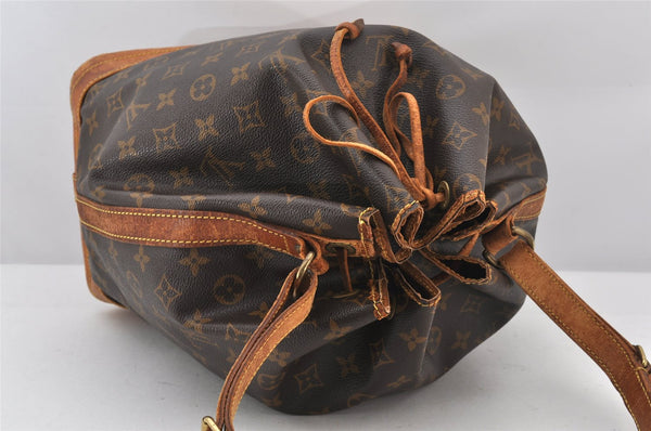 Authentic Louis Vuitton Monogram Noe Shoulder Drawstring Bag M42224 LV 5166K