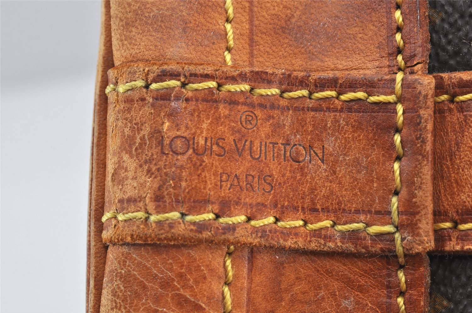 Authentic Louis Vuitton Monogram Noe Shoulder Drawstring Bag M42224 LV 5166K