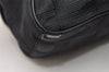 Authentic CHANEL New Travel Line Shoulder Cross Bag Nylon Leather Black 5167K