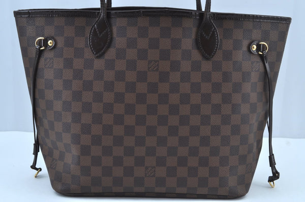 Authentic Louis Vuitton Damier Neverfull MM Shoulder Tote Bag N51105 LV 5168G