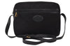 Authentic CELINE C Macadam Blason Shoulder Bag Purse Canvas Leather Black 5168K