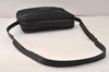 Authentic CELINE C Macadam Blason Shoulder Bag Purse Canvas Leather Black 5168K