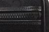 Authentic CELINE C Macadam Blason Shoulder Bag Purse Canvas Leather Black 5168K