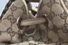 Authentic GUCCI Bamboo Tassel Tote Bag GG Canvas Leather 170206 Brown 5169I