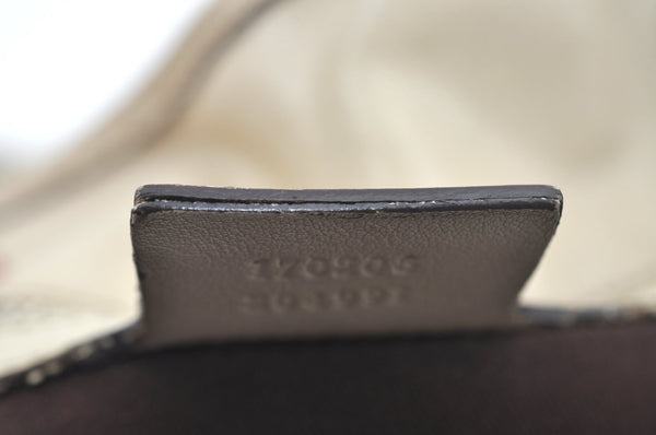 Authentic GUCCI Bamboo Tassel Tote Bag GG Canvas Leather 170206 Brown 5169I