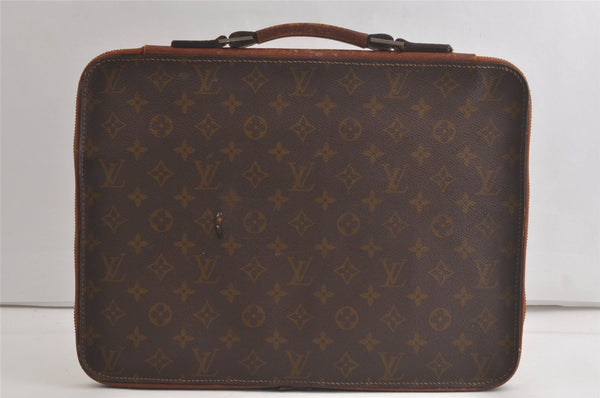 Auth Louis Vuitton Monogram Poche Documents Poignee Briefcase Old Model 5169K