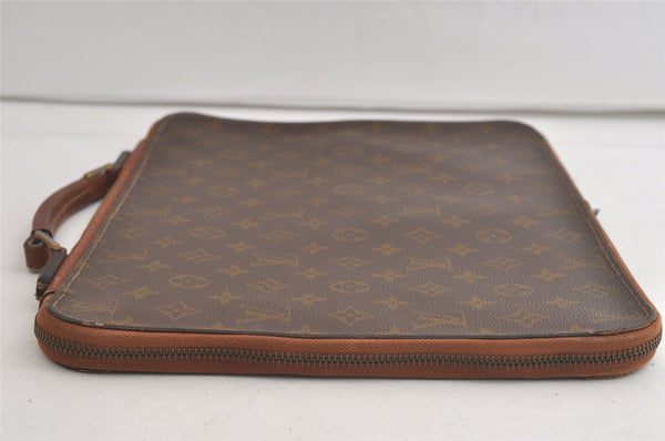 Auth Louis Vuitton Monogram Poche Documents Poignee Briefcase Old Model 5169K