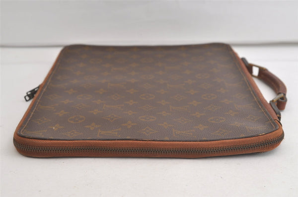 Auth Louis Vuitton Monogram Poche Documents Poignee Briefcase Old Model 5169K