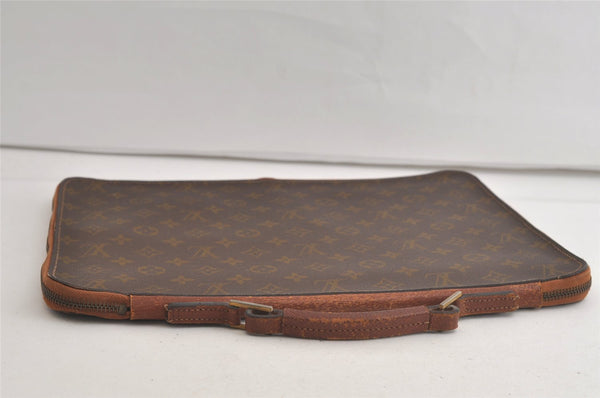 Auth Louis Vuitton Monogram Poche Documents Poignee Briefcase Old Model 5169K
