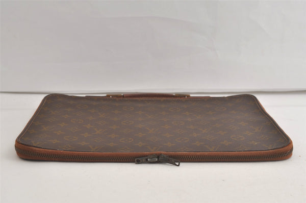 Auth Louis Vuitton Monogram Poche Documents Poignee Briefcase Old Model 5169K