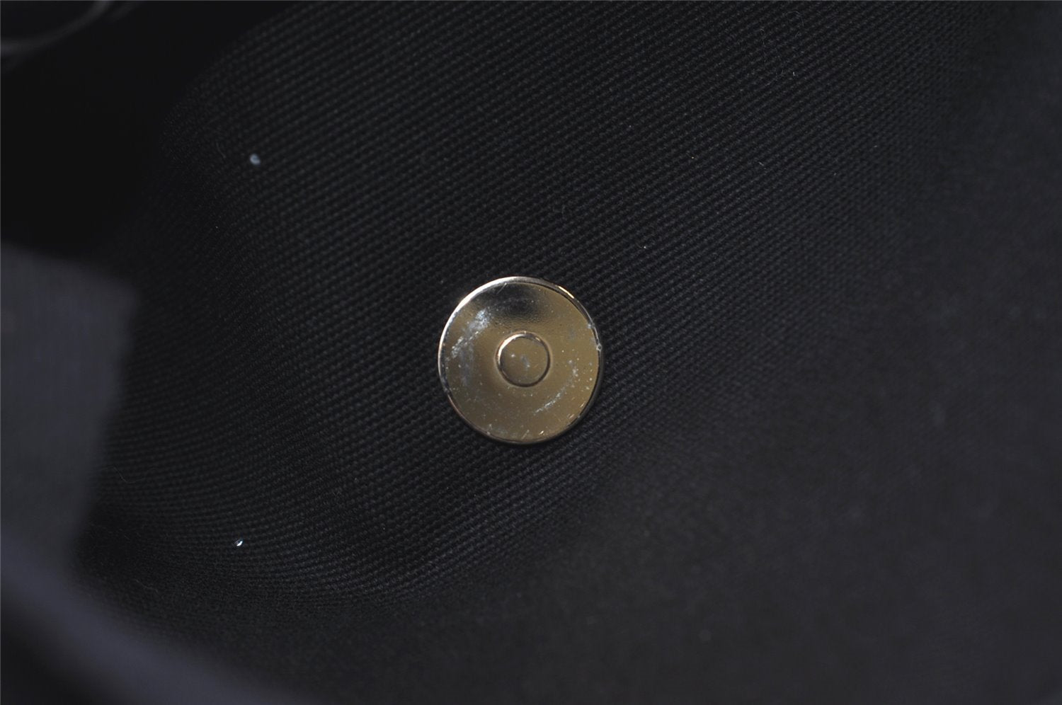 Authentic GUCCI Vintage Hand Tote Bag Purse Canvas Leather 264221 Black 5170I