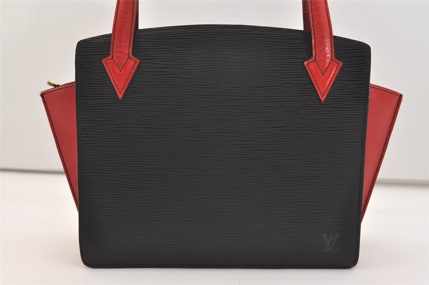 Auth Louis Vuitton Epi Varenne Hand Bag Bi-color Black x Red M52387 LV 5172J