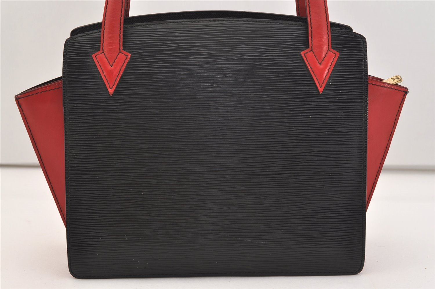 Auth Louis Vuitton Epi Varenne Hand Bag Bi-color Black x Red M52387 LV 5172J