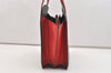Auth Louis Vuitton Epi Varenne Hand Bag Bi-color Black x Red M52387 LV 5172J