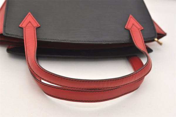 Auth Louis Vuitton Epi Varenne Hand Bag Bi-color Black x Red M52387 LV 5172J