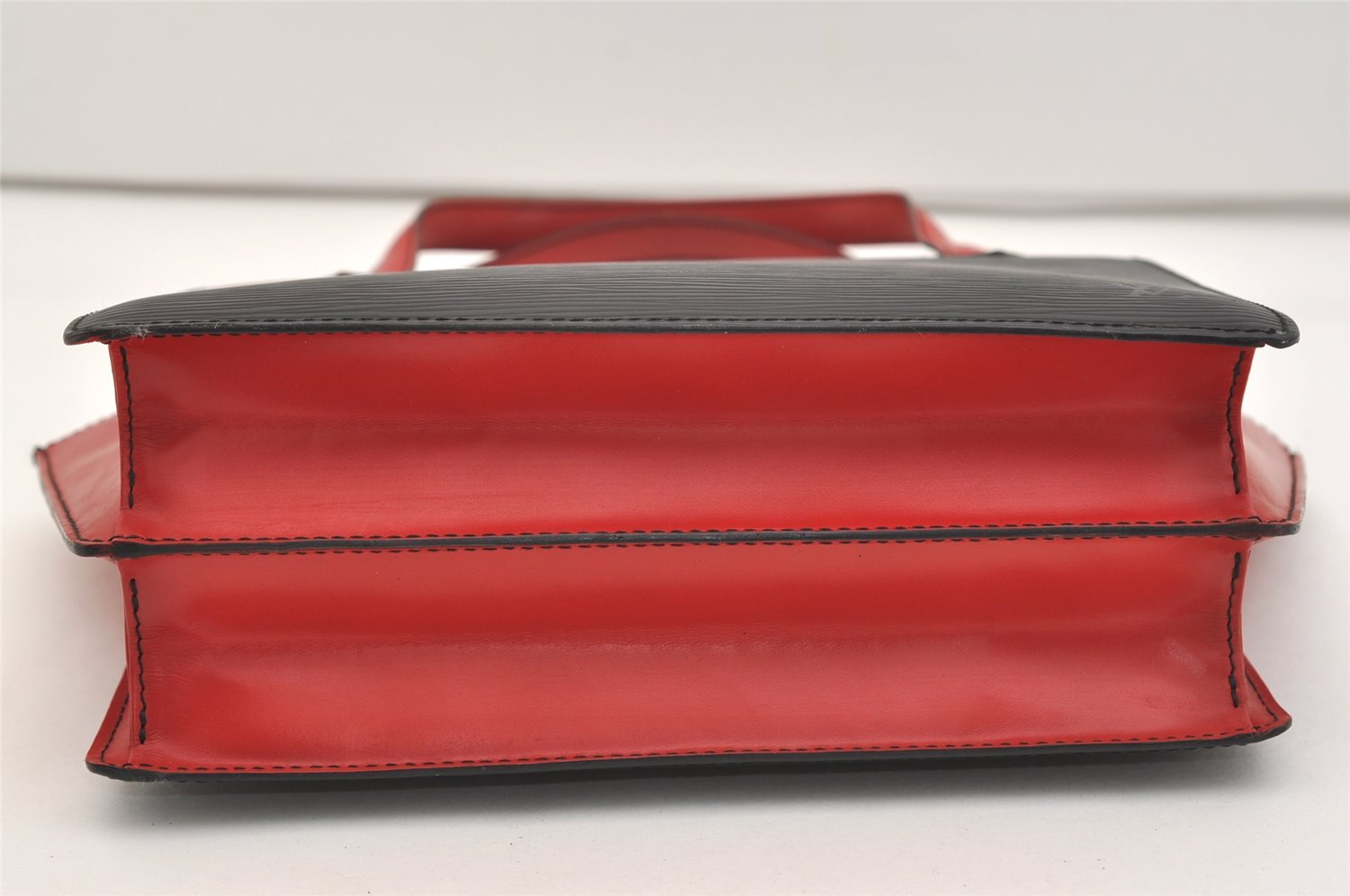 Auth Louis Vuitton Epi Varenne Hand Bag Bi-color Black x Red M52387 LV 5172J