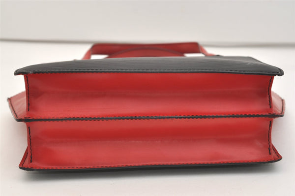 Auth Louis Vuitton Epi Varenne Hand Bag Bi-color Black x Red M52387 LV 5172J