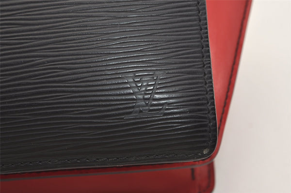 Auth Louis Vuitton Epi Varenne Hand Bag Bi-color Black x Red M52387 LV 5172J