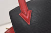 Auth Louis Vuitton Epi Varenne Hand Bag Bi-color Black x Red M52387 LV 5172J