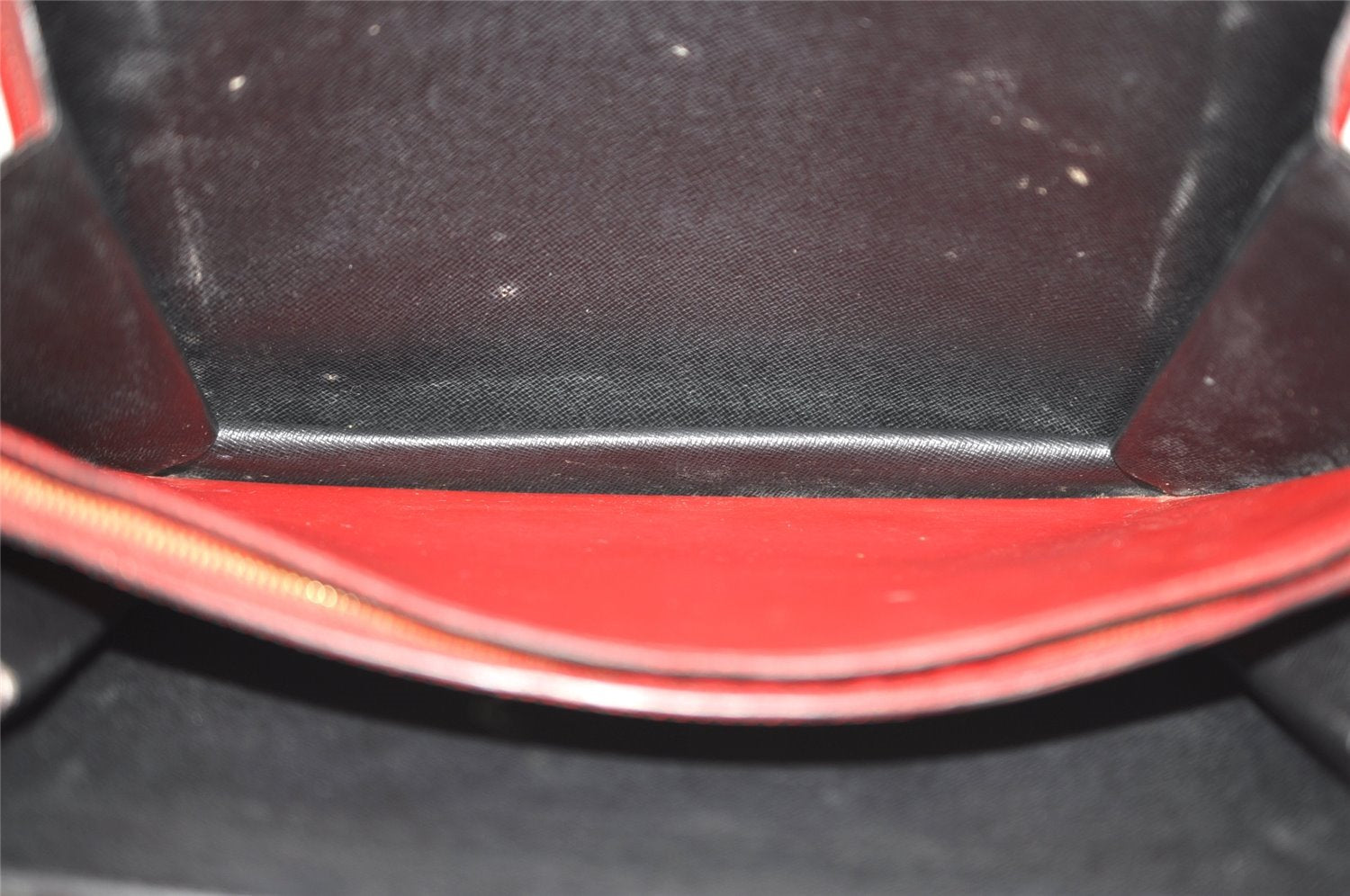 Auth Louis Vuitton Epi Varenne Hand Bag Bi-color Black x Red M52387 LV 5172J