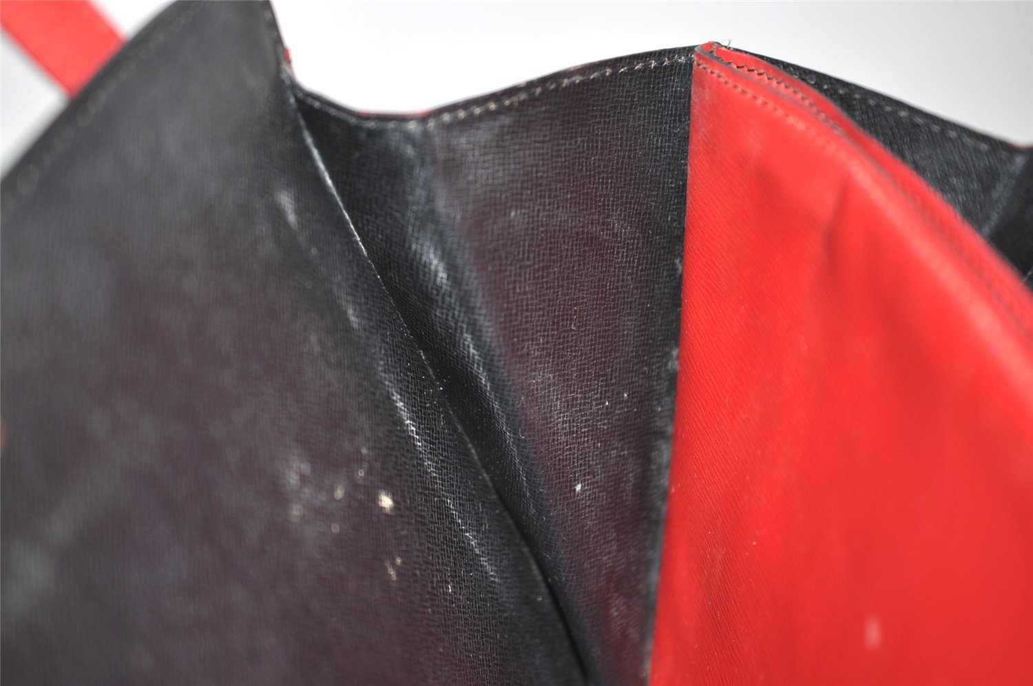 Auth Louis Vuitton Epi Varenne Hand Bag Bi-color Black x Red M52387 LV 5172J