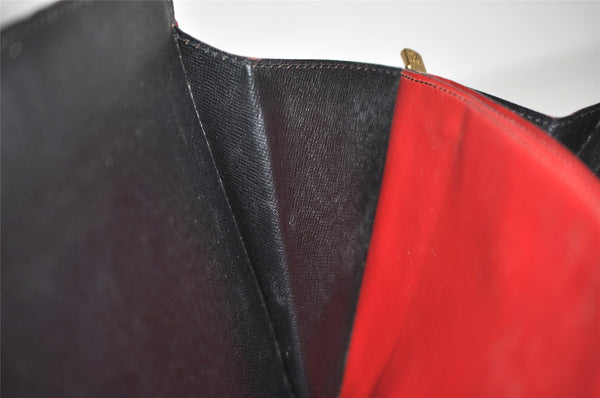 Auth Louis Vuitton Epi Varenne Hand Bag Bi-color Black x Red M52387 LV 5172J