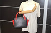 Auth Louis Vuitton Epi Varenne Hand Bag Bi-color Black x Red M52387 LV 5172J