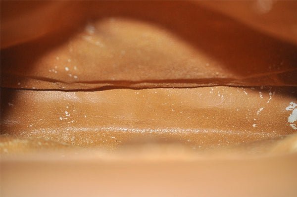 Authentic GUCCI Bamboo Hand Shoulder Bag Suede Leather Brown Junk 5173I