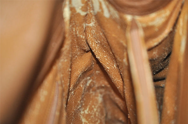 Authentic GUCCI Bamboo Hand Shoulder Bag Suede Leather Brown Junk 5173I