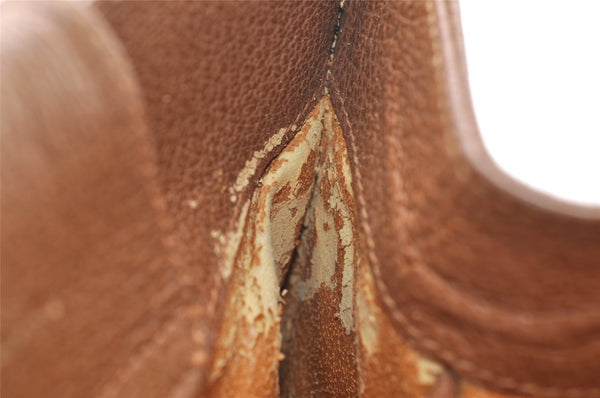 Authentic GUCCI Bamboo Hand Shoulder Bag Suede Leather Brown Junk 5173I