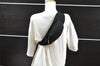 Authentic PRADA Sports Vintage Polyester Waist Body Bag Purse Black Junk 5174I