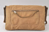 Authentic PRADA Nylon Tessuto Leather Shoulder Cross Body Bag Beige 5175K