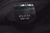 Authentic GUCCI Vintage Bamboo 2Way Hand Shoulder Bag Nylon Leather Black 5176I