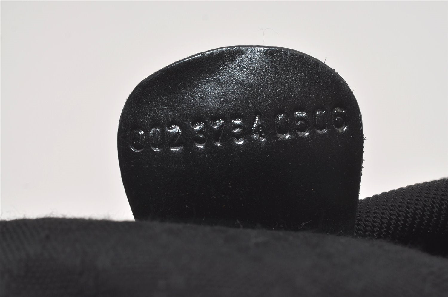 Authentic GUCCI Vintage Bamboo 2Way Hand Shoulder Bag Nylon Leather Black 5176I