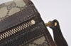 Authentic GUCCI Vintage Shoulder Cross Body Bag Purse GG PVC Leather Brown 5177I