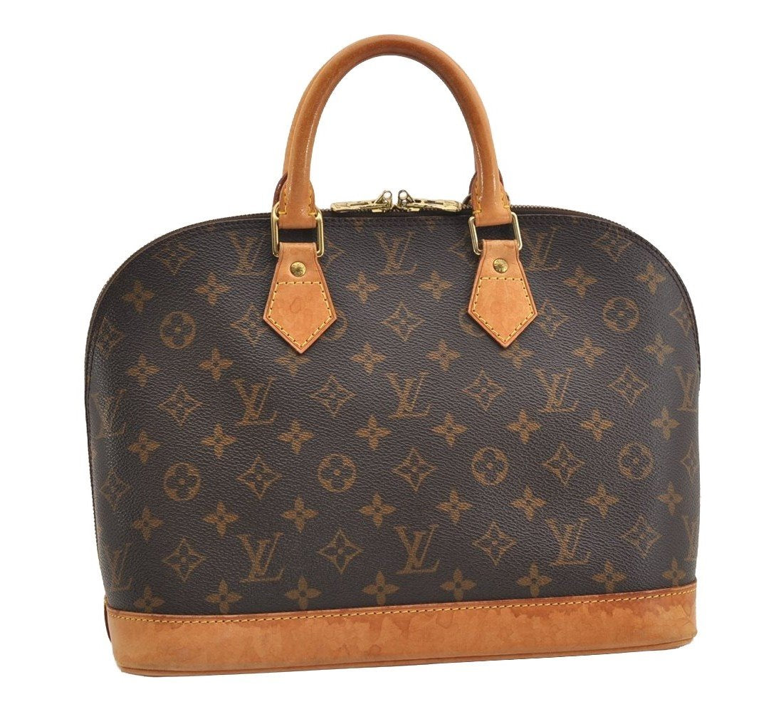 Authentic Louis Vuitton Monogram Alma Hand Bag Purse M51130 LV 5177J