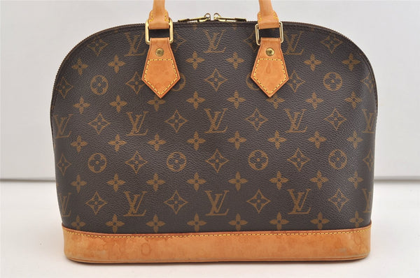 Authentic Louis Vuitton Monogram Alma Hand Bag Purse M51130 LV 5177J