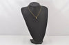 Authentic Christian Dior Gold Tone Heart Bijou Chain Pendant Necklace CD 5177K