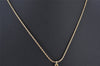 Authentic Christian Dior Gold Tone Heart Bijou Chain Pendant Necklace CD 5177K