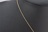 Authentic Christian Dior Gold Tone Heart Bijou Chain Pendant Necklace CD 5177K